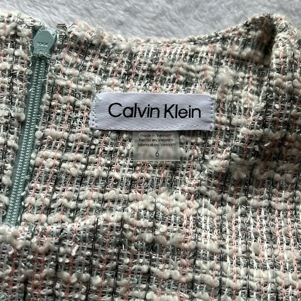 Calvin Klein Women's Gray Tweed Dress